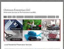 Tablet Screenshot of optimumenterprisesllc.net